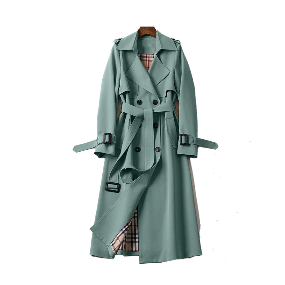 Diana | Women's Belted Trench Coat, Classic Structured Weather-Resistant, Autumn