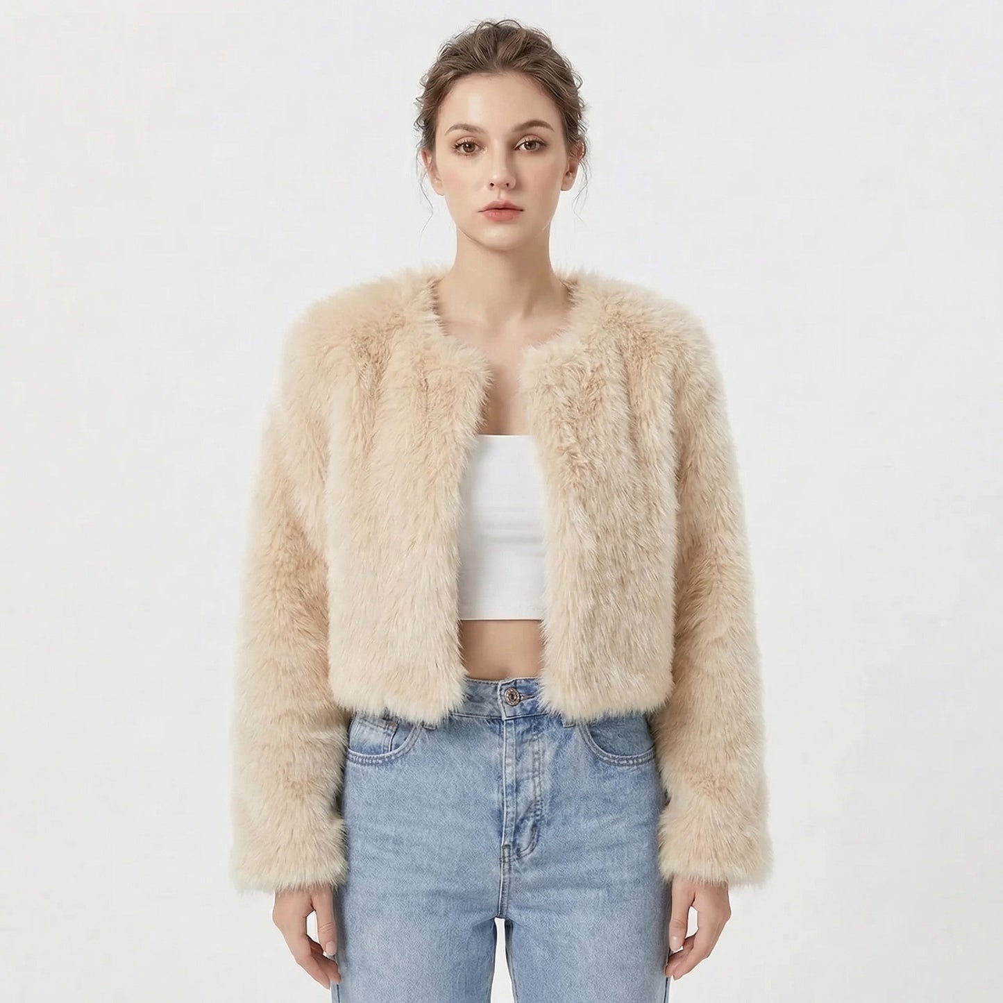 Camille | Women's Luxe Faux Fur Jacket, Statement Outerwear, Winter