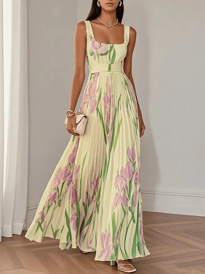 Women's Sleeveless Chiffon Maxi Dress