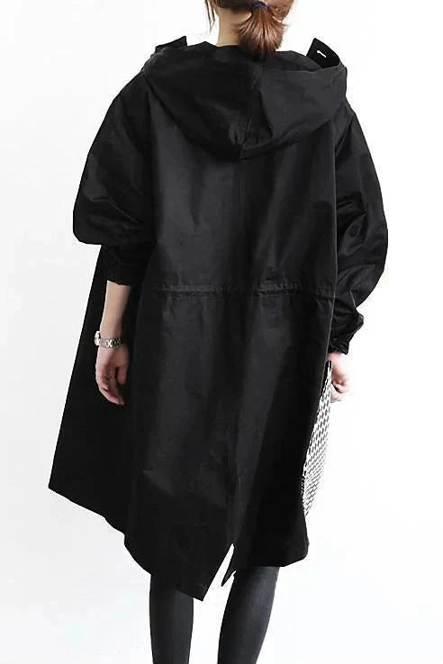 Elizabeth | Women's Waterproof Raincoat, Oversized Hood Breathable, Autumn