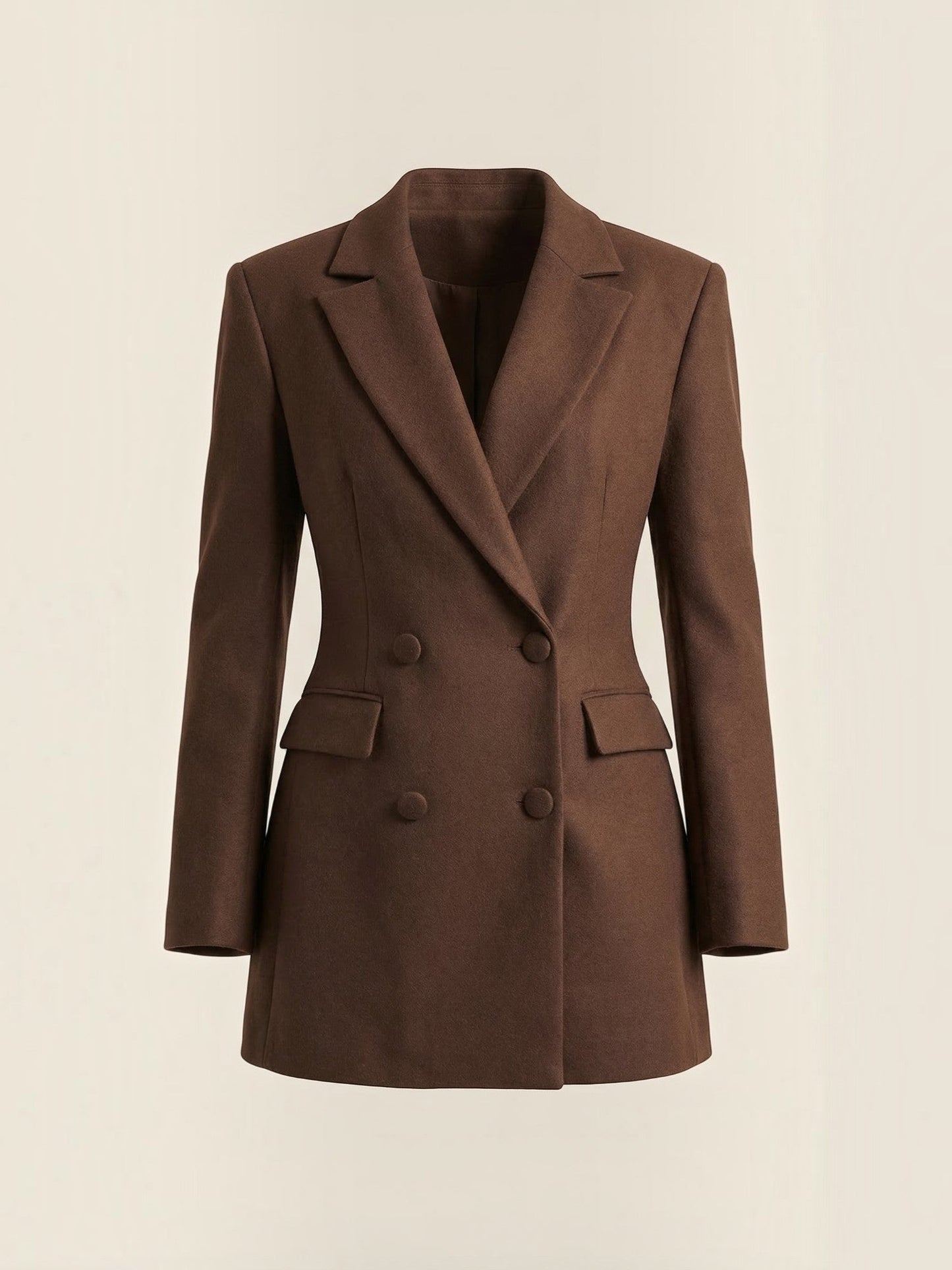 Women's Blazer Mini Dress with Button Front