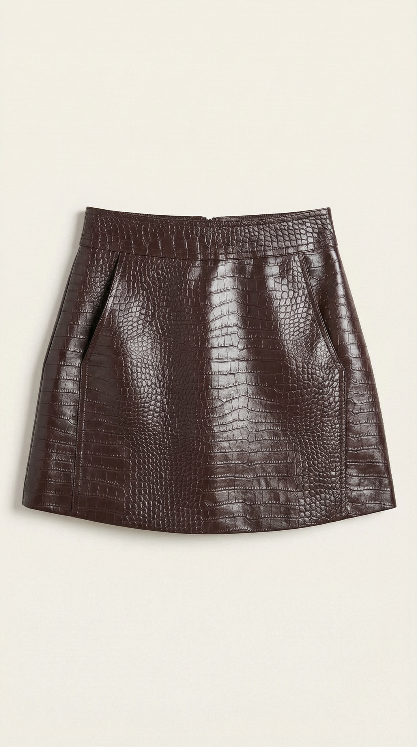 Women's Croc Embossed Mini Skirt