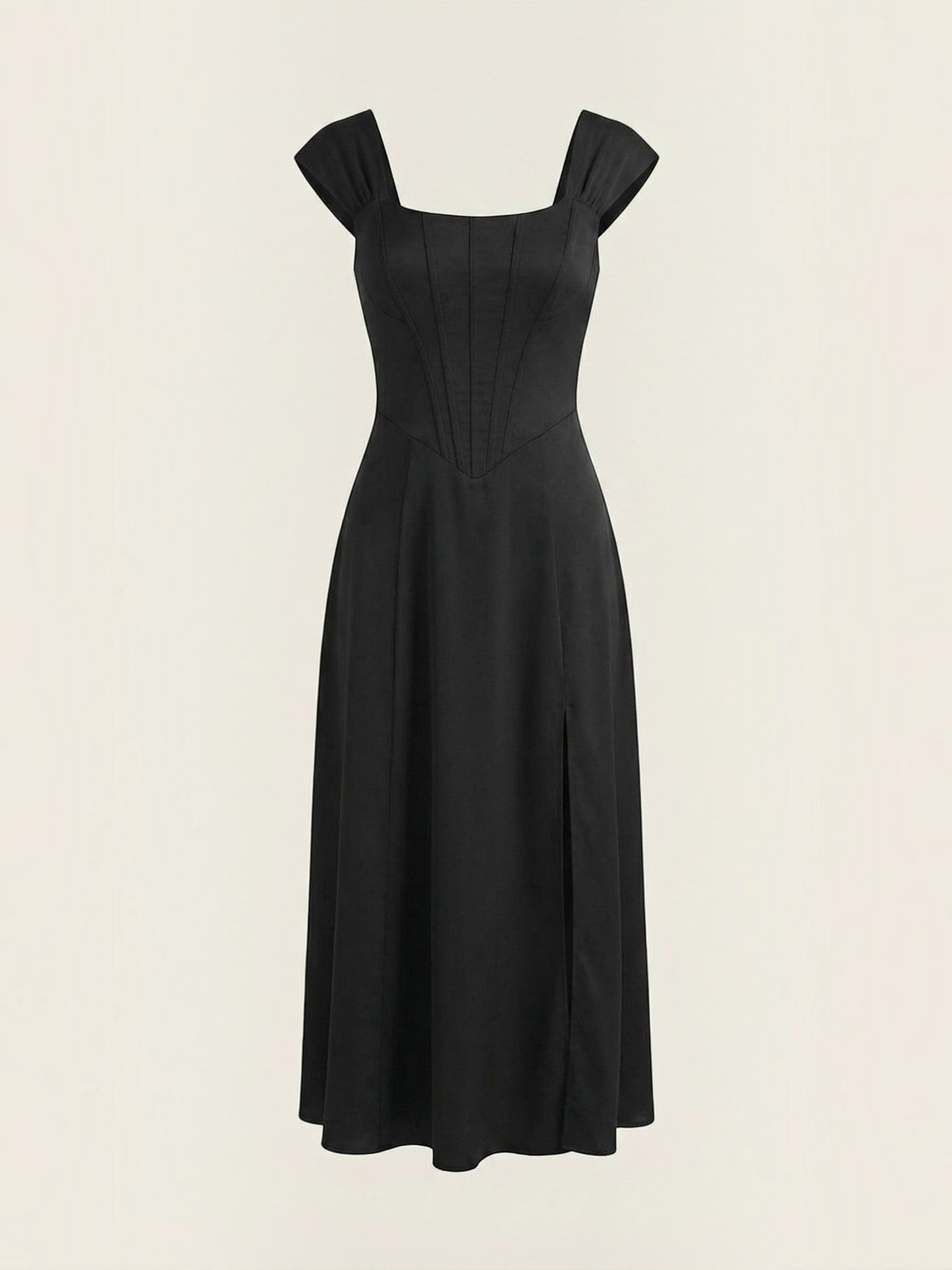 Women's Midi Summer Dress with Flowing Silhouette