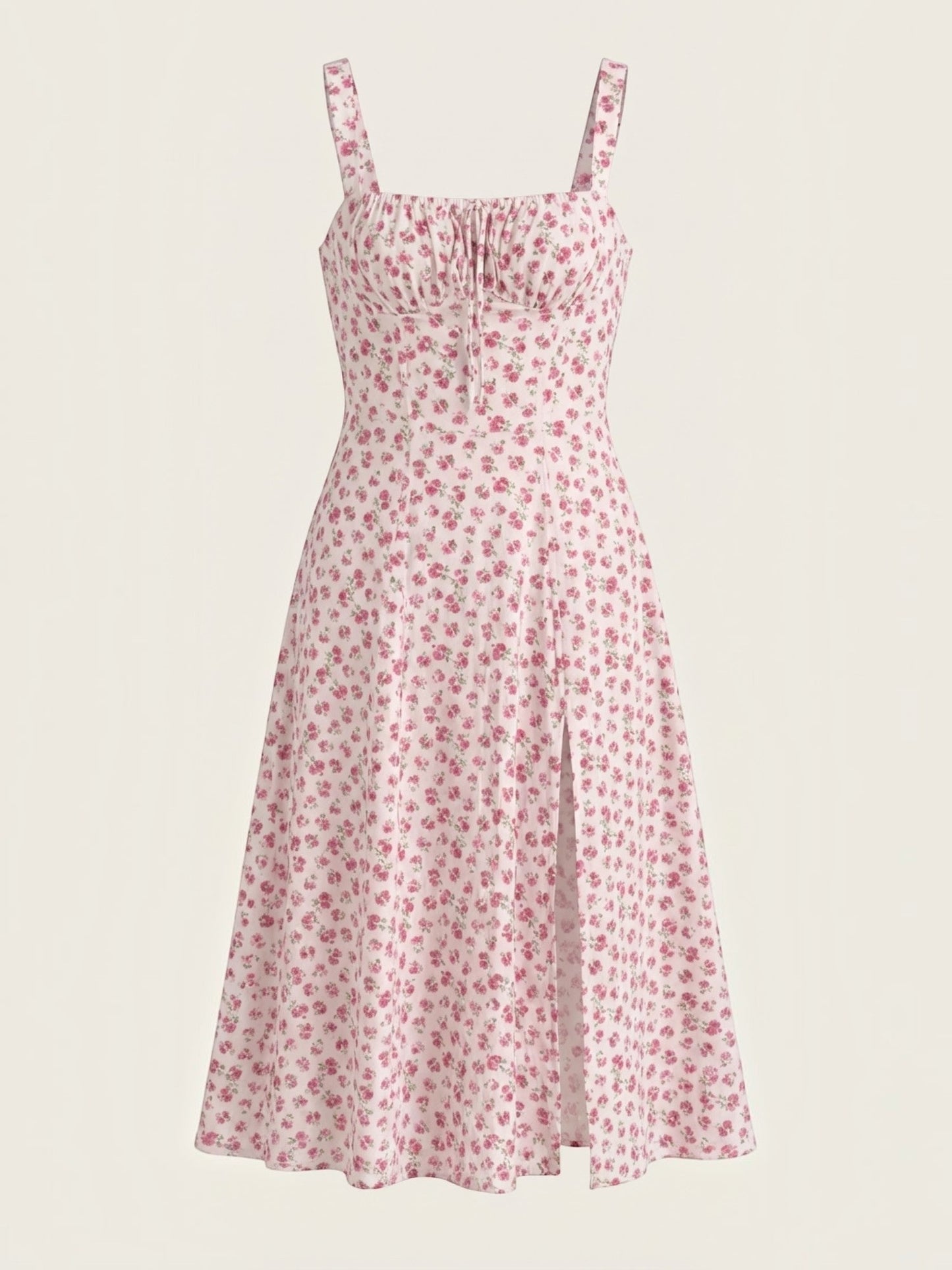 Women's Midi Summer Dress with Soft Drape