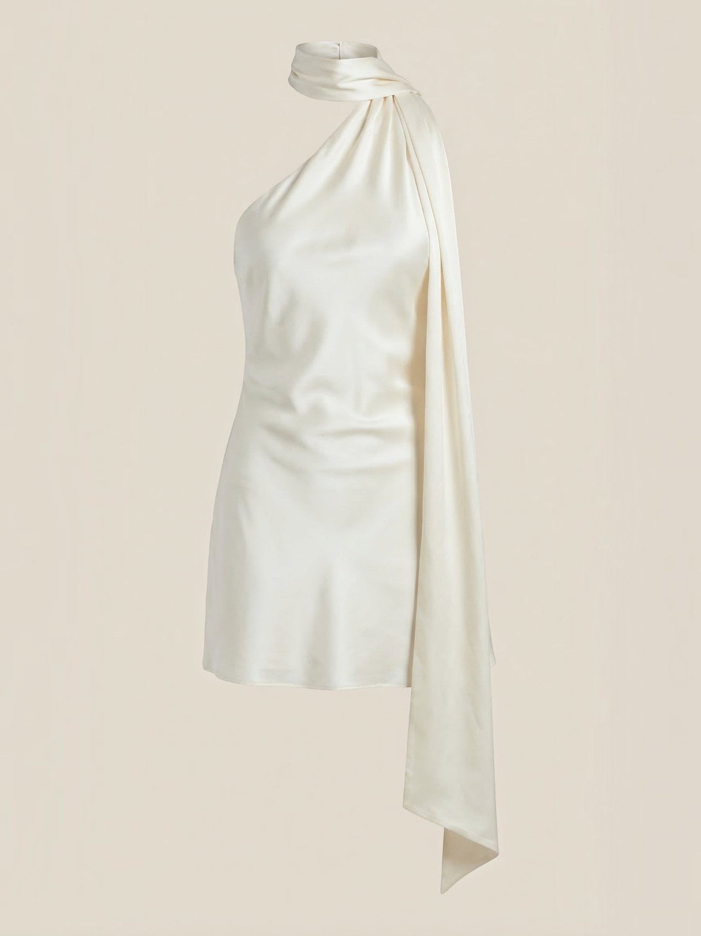 Women's Mini Dress with Halter Neckline