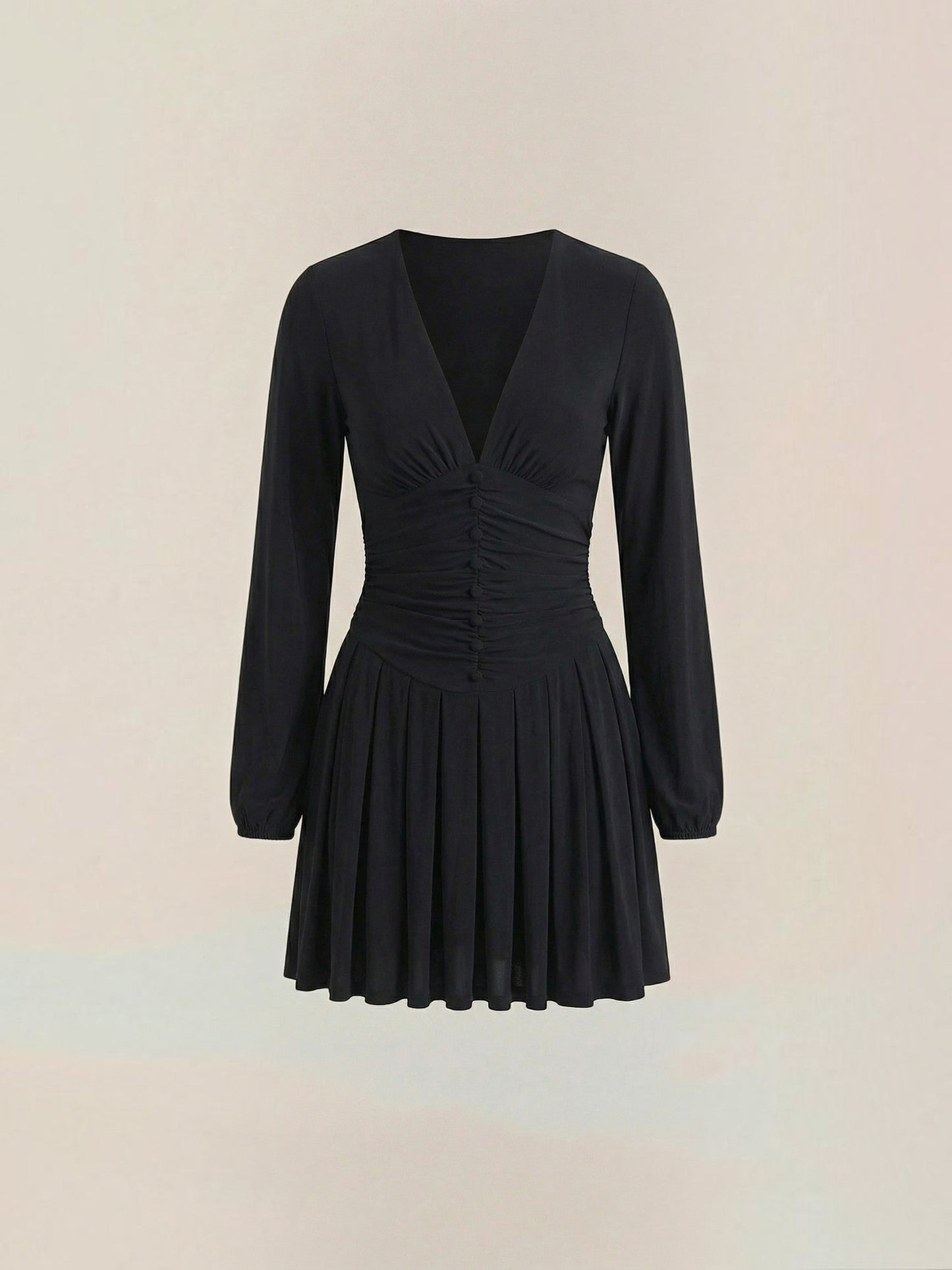 Women's Mini Dress with V Neckline