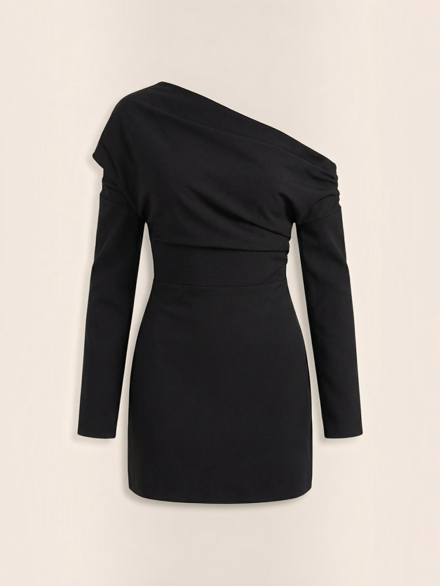 Women's Off Shoulder Mini Dress with Elastic Neckline