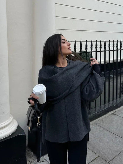 Carlotta | Women's Oversized Cape Coat, Statement Outerwear, Autumn