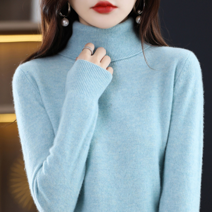 Emmie | Women's Cashmere Turtleneck Sweater, Premium Soft Knit, Winter