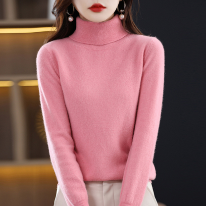Emmie | Women's Cashmere Turtleneck Sweater, Premium Soft Knit, Winter
