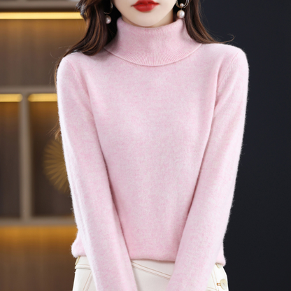 Emmie | Women's Cashmere Turtleneck Sweater, Premium Soft Knit, Winter