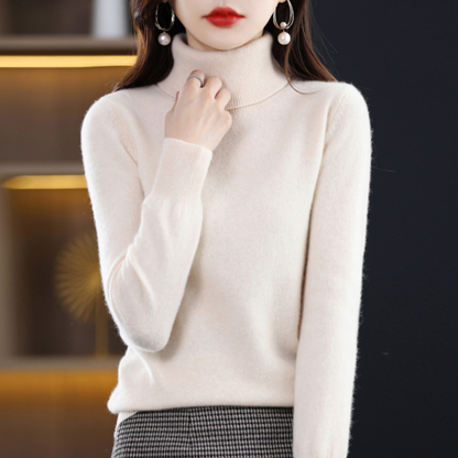 Emmie | Women's Cashmere Turtleneck Sweater, Premium Soft Knit, Winter