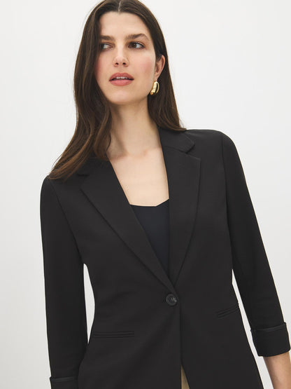 Margaux | Women's One-Button Blazer, Cuffed Sleeves Tailored, Autumn