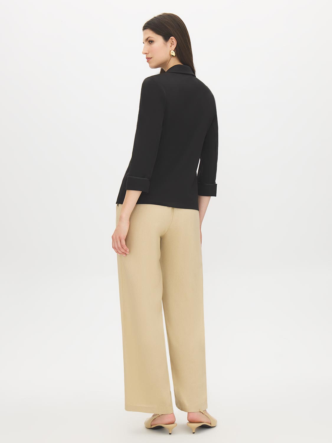 Margaux | Women's One-Button Blazer, Cuffed Sleeves Tailored, Autumn
