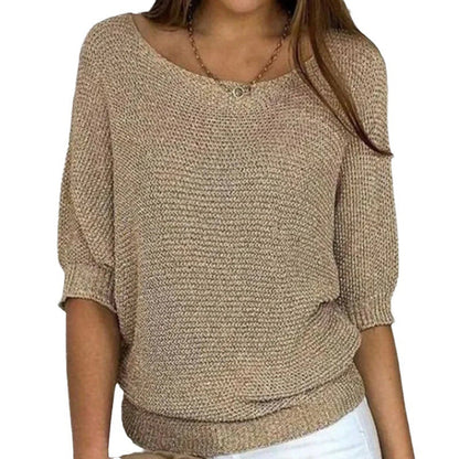 Sienna | Women's Featherlight Knitted Sweater Top, Soft Lightweight, Winter