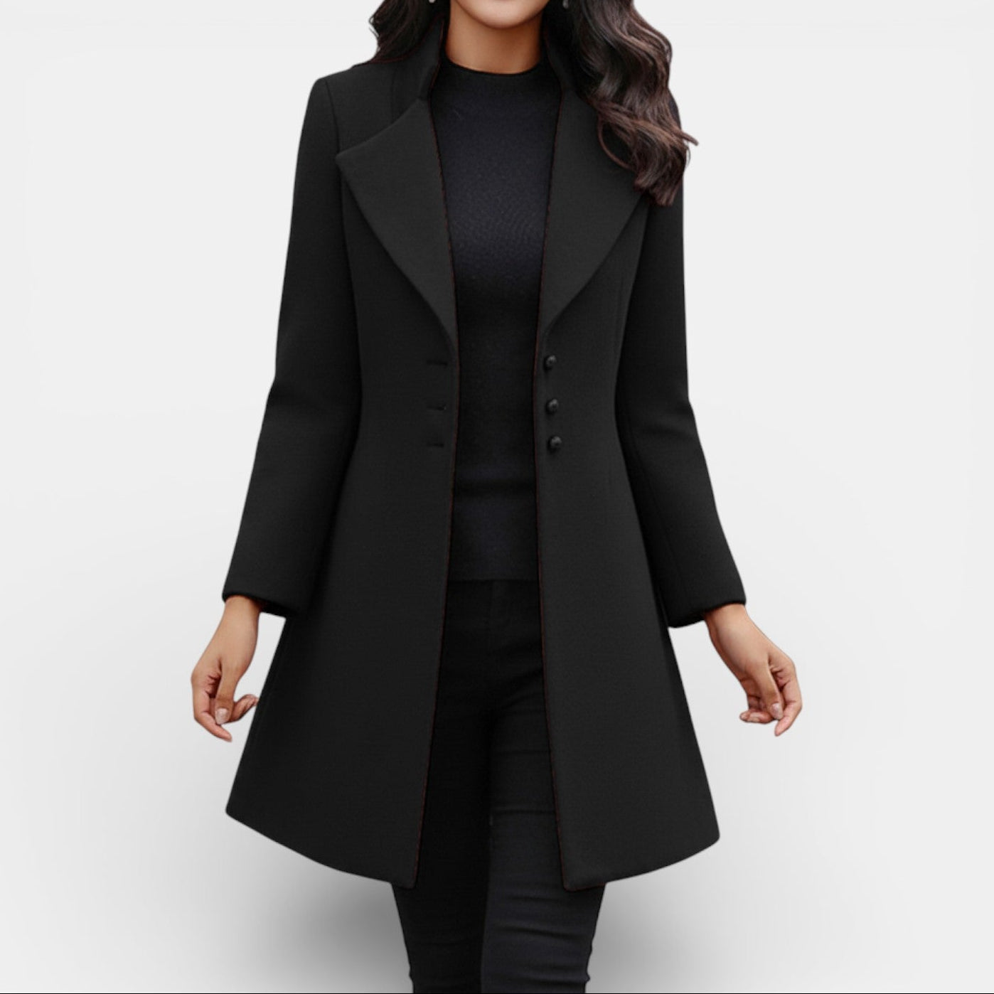 Celeste | Women's Fitted Winter Coat, Tailored Silhouette, Winter