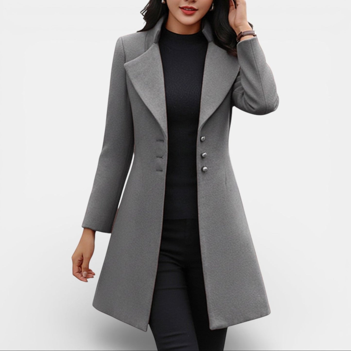 Celeste | Women's Fitted Winter Coat, Tailored Silhouette, Winter