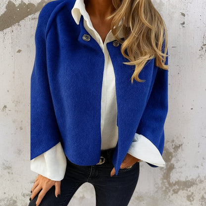 Nadine | Women's Fluffy Wool Cardigan, Button Front Casual Knit, Winter