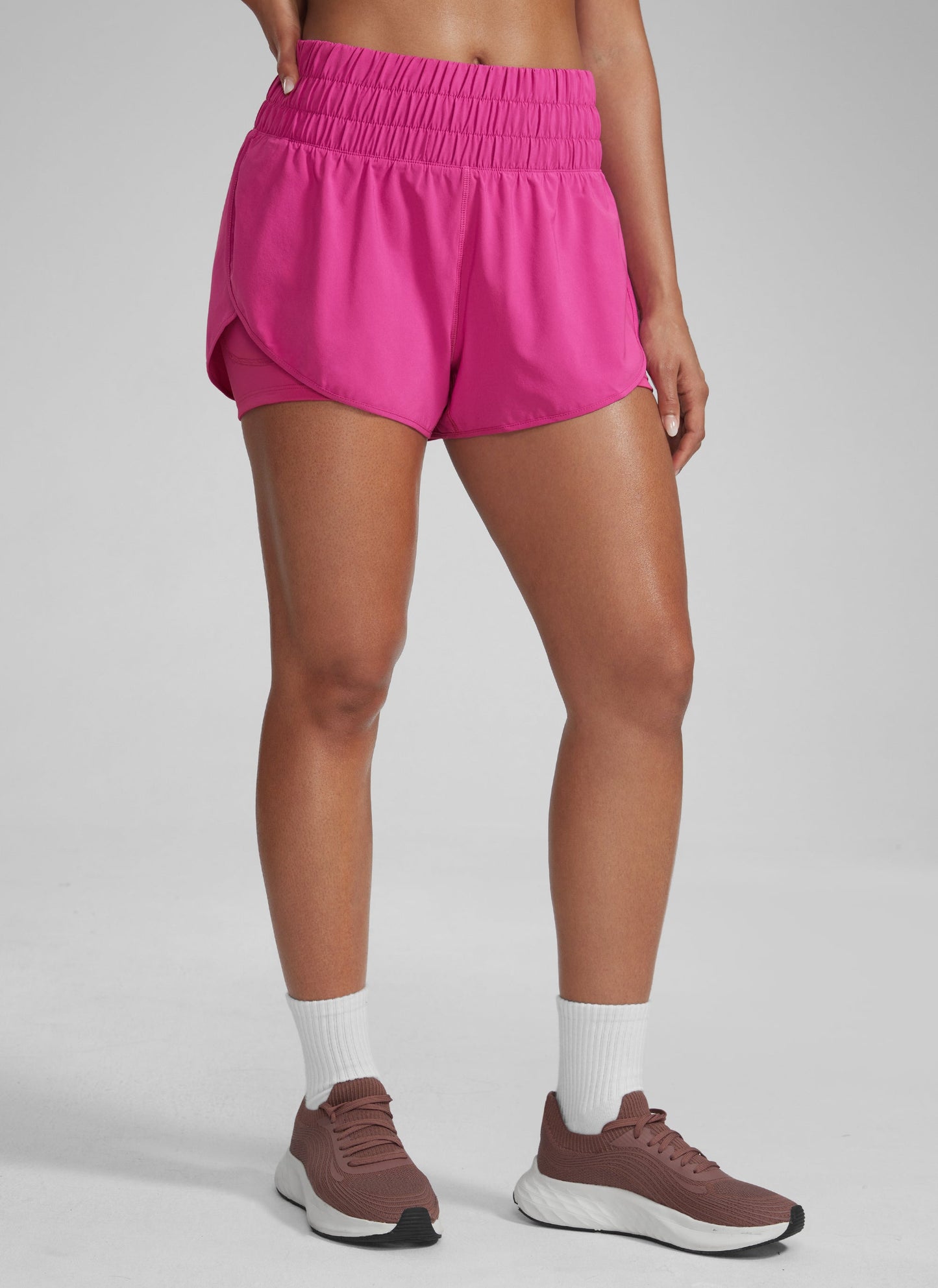 Women's High-Rise 2-in-1 Training Shorts with Pocket