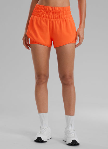 Women's High-Rise 2-in-1 Training Shorts with Pocket