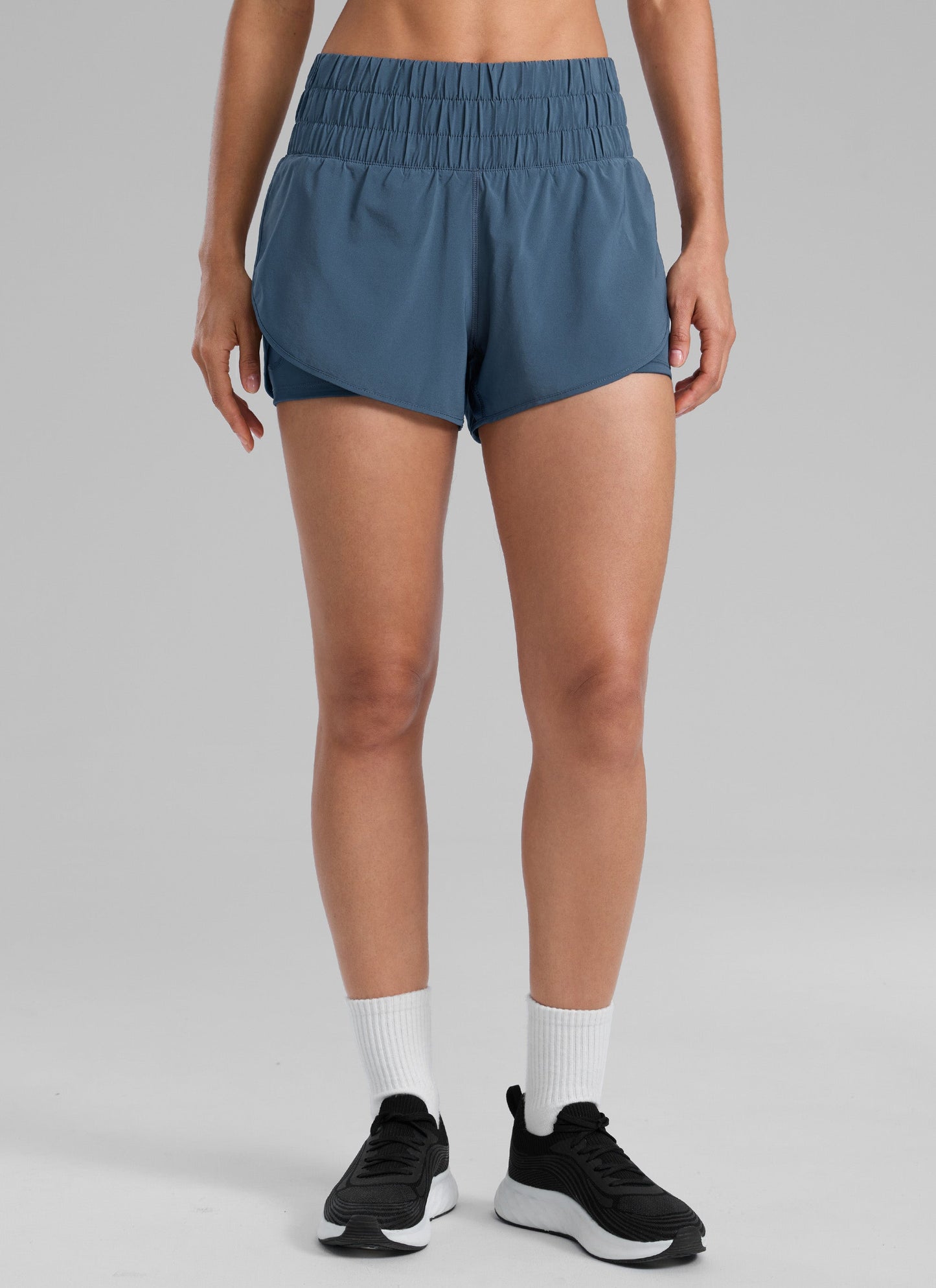 Women's High-Rise 2-in-1 Training Shorts with Pocket