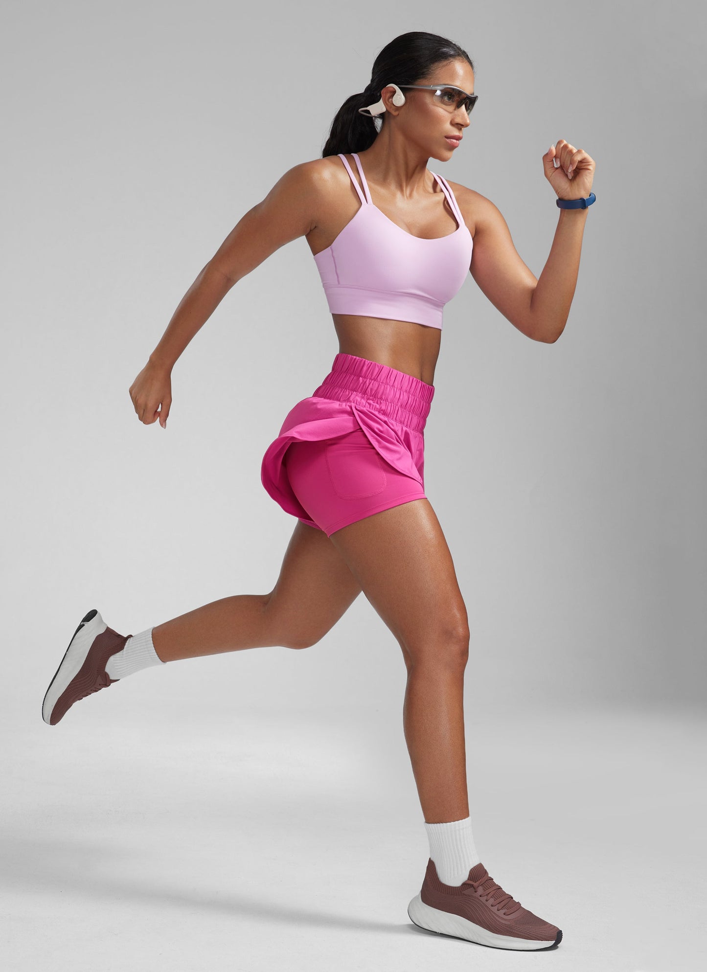 Women's High-Rise 2-in-1 Training Shorts with Pocket