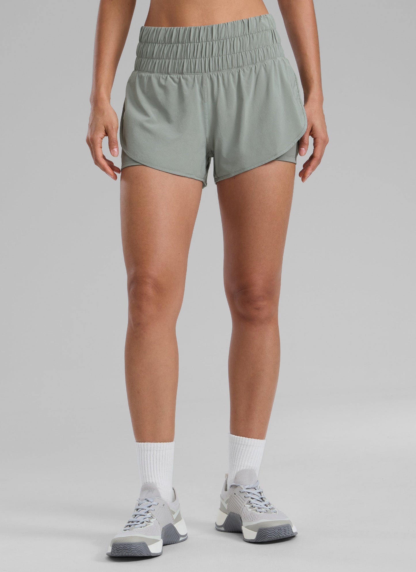 Women's High-Rise 2-in-1 Training Shorts with Pocket