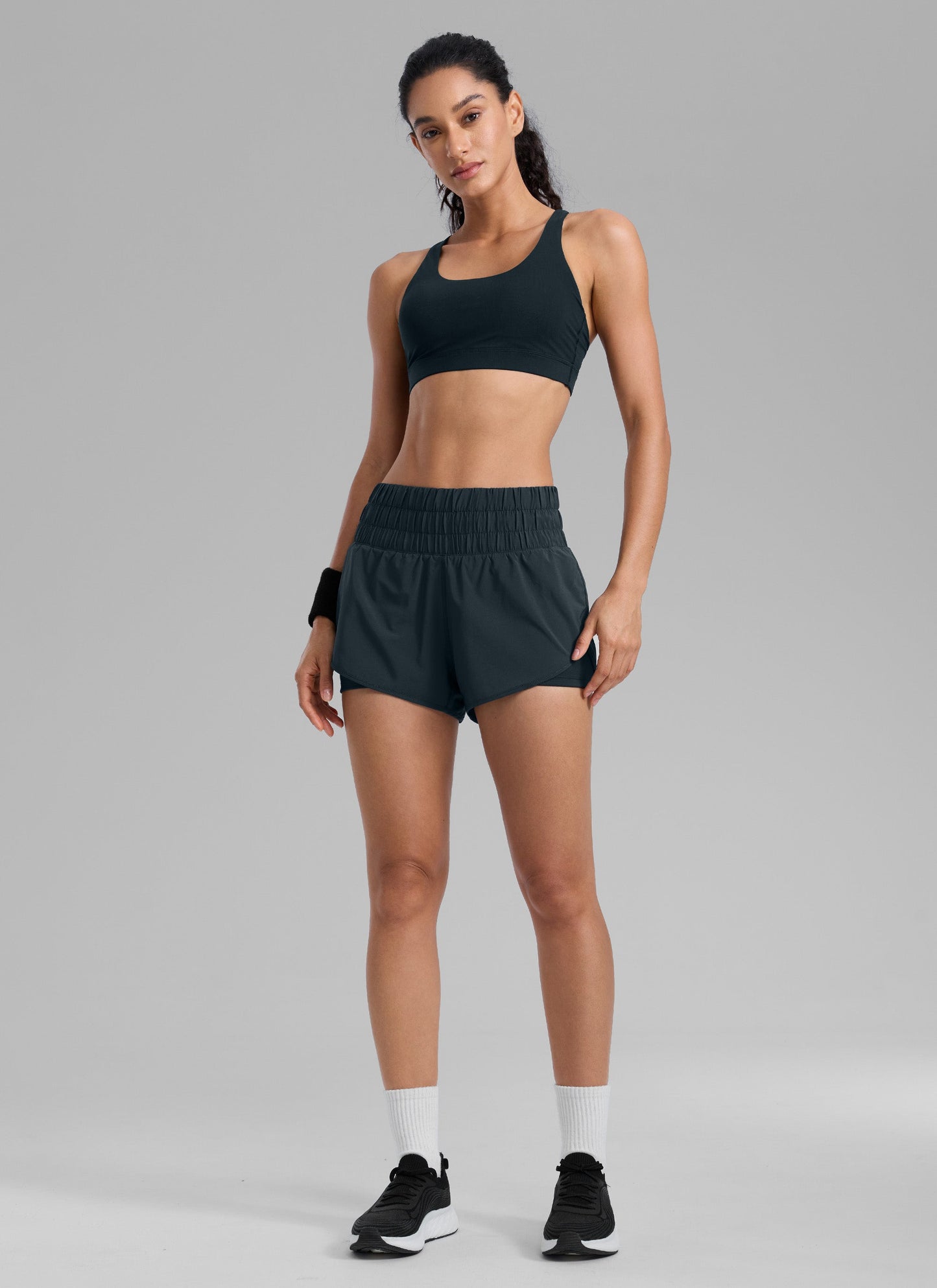 Women's High-Rise 2-in-1 Training Shorts with Pocket