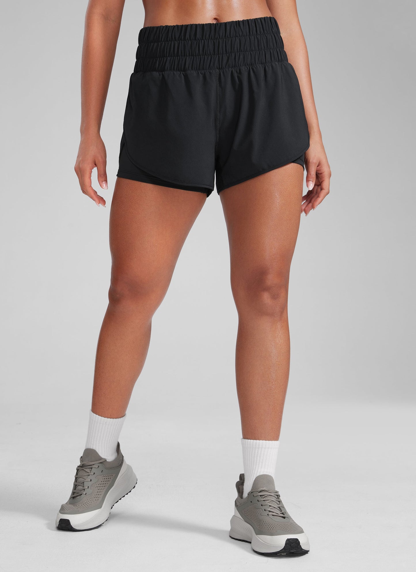 Women's High-Rise 2-in-1 Training Shorts with Pocket