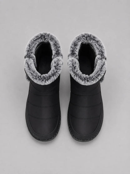 Lara | Women's Snow Boots Faux Fur Lined Warm Padded Ankle Waterproof Grippy Sole Winter Cosy Casual Everyday Outdoor