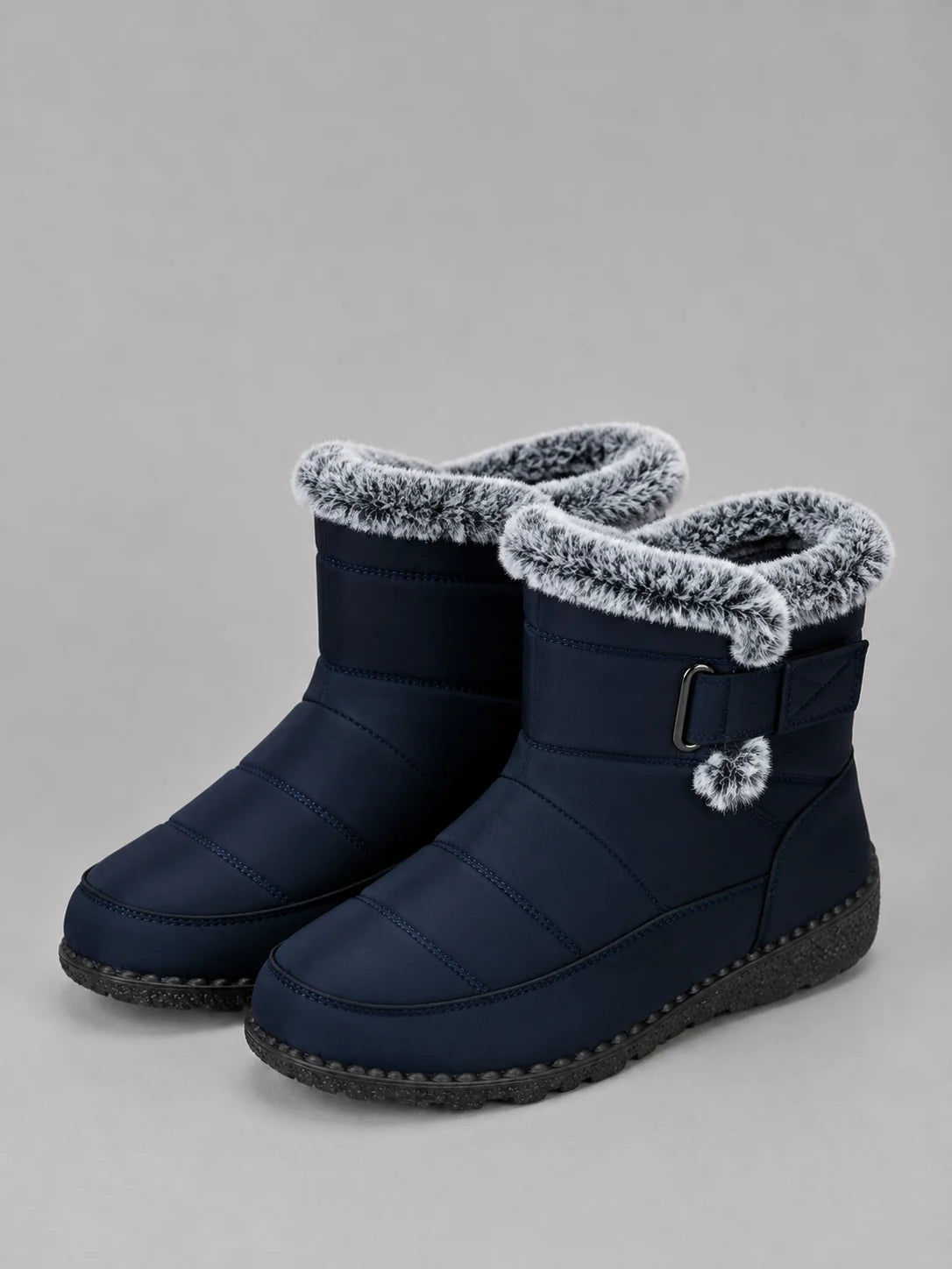 Lara | Women's Snow Boots Faux Fur Lined Warm Padded Ankle Waterproof Grippy Sole Winter Cosy Casual Everyday Outdoor