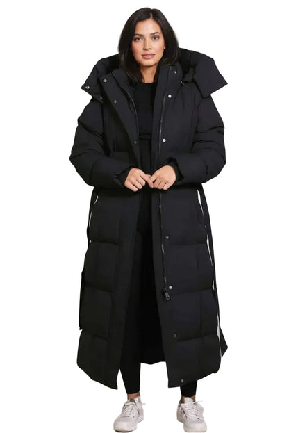 Scarlett | Women's Long Padded Winter Coat, Hooded Insulated Warm, Winter