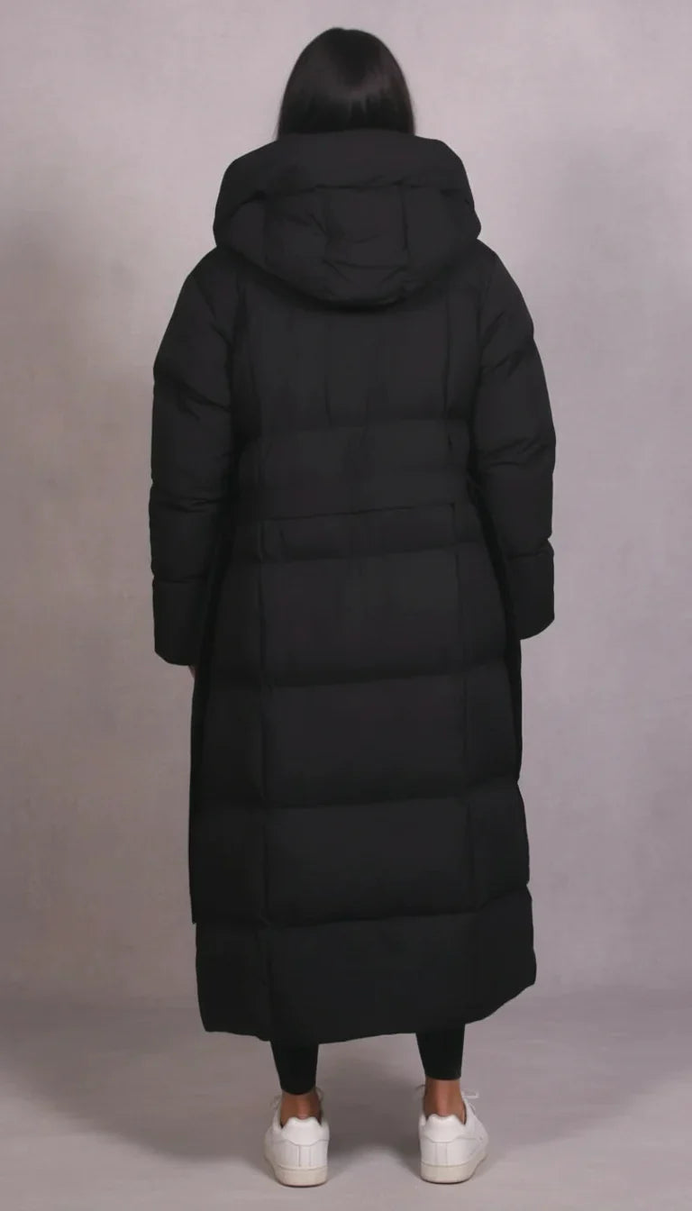 Scarlett | Women's Long Padded Winter Coat, Hooded Insulated Warm, Winter