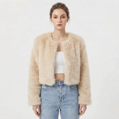 Camille | Women's Luxe Faux Fur Jacket, Statement Outerwear, Winter