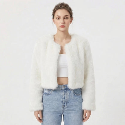 Camille | Women's Luxe Faux Fur Jacket, Statement Outerwear, Winter