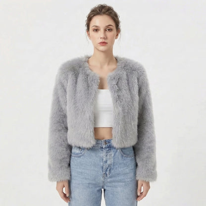 Camille | Women's Luxe Faux Fur Jacket, Statement Outerwear, Winter