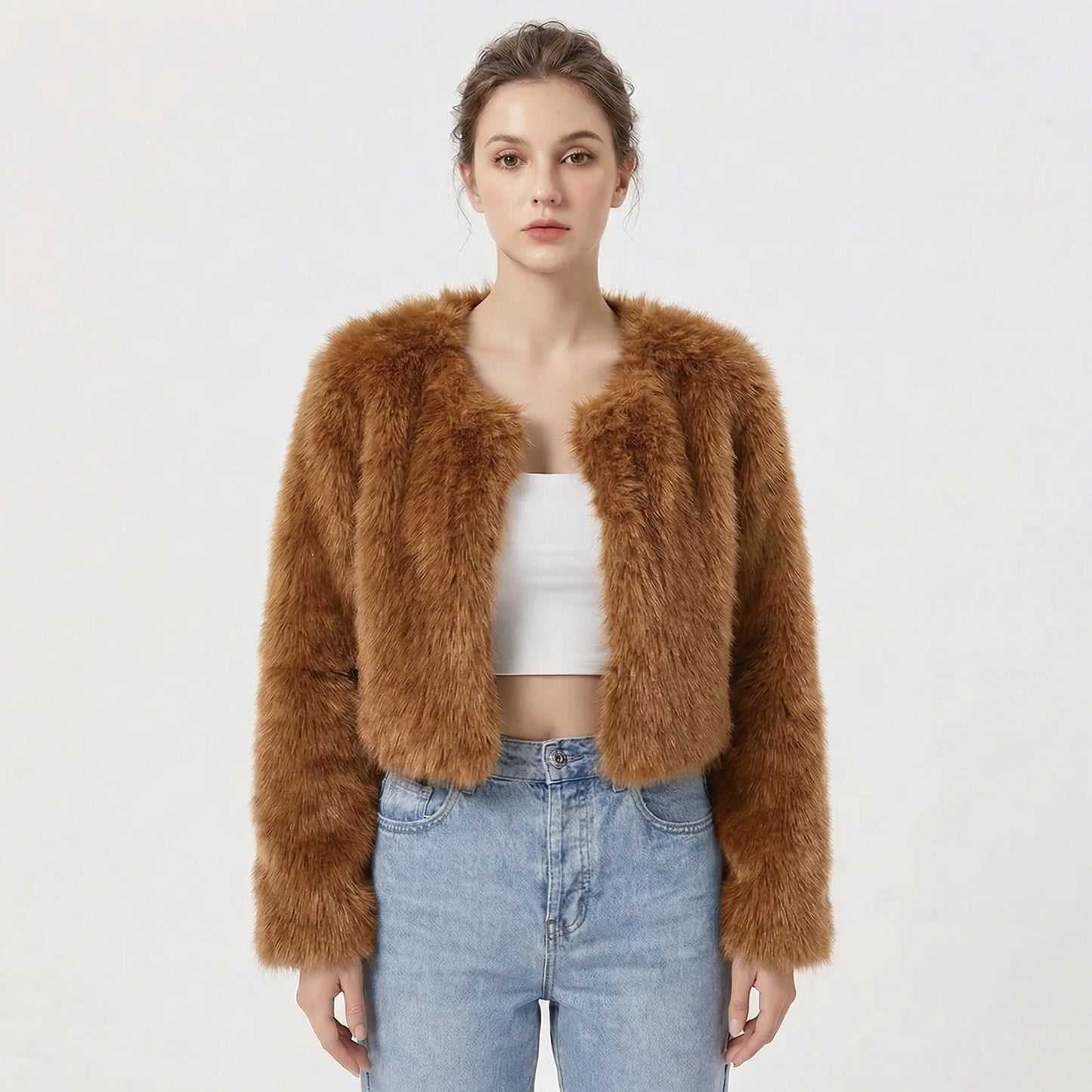 Camille | Women's Luxe Faux Fur Jacket, Statement Outerwear, Winter