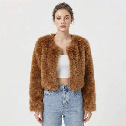 Camille | Women's Luxe Faux Fur Jacket, Statement Outerwear, Winter