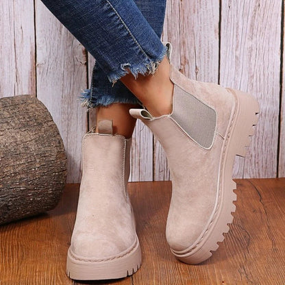 Madilyn | Women's Chelsea Boots Platform Slip-On Chunky Sole Structured Smart Casual Everyday Autumn Winter Statement Durable