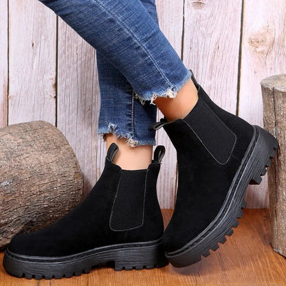 Madilyn | Women's Chelsea Boots Platform Slip-On Chunky Sole Structured Smart Casual Everyday Autumn Winter Statement Durable