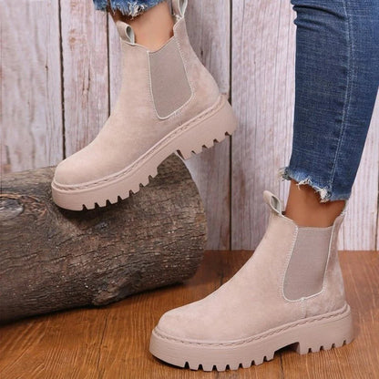 Madilyn | Women's Chelsea Boots Platform Slip-On Chunky Sole Structured Smart Casual Everyday Autumn Winter Statement Durable