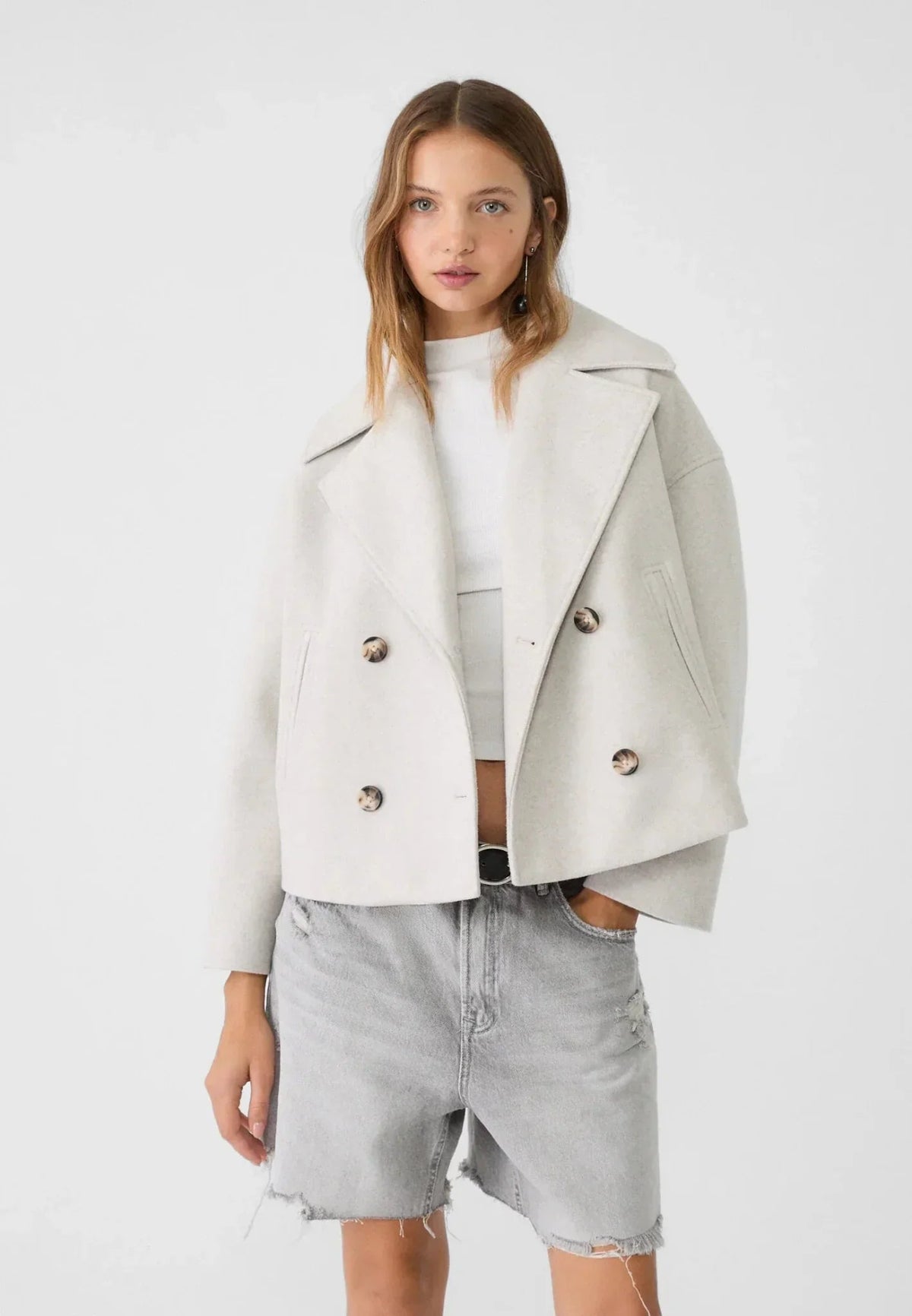 Madison | Women's Jacket Double-Breasted Tailored Structured Buttoned Smart Chic Occasion Office Everyday Autumn Winter Layering