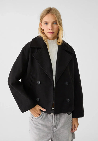 Madison | Women's Jacket Double-Breasted Tailored Structured Buttoned Smart Chic Occasion Office Everyday Autumn Winter Layering