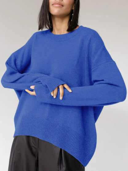 Mara | Women's Sweater Oversized Crewneck Knit Relaxed Soft Cosy Warm Layering Chic Casual Everyday Autumn Winter Knitwear Comfort