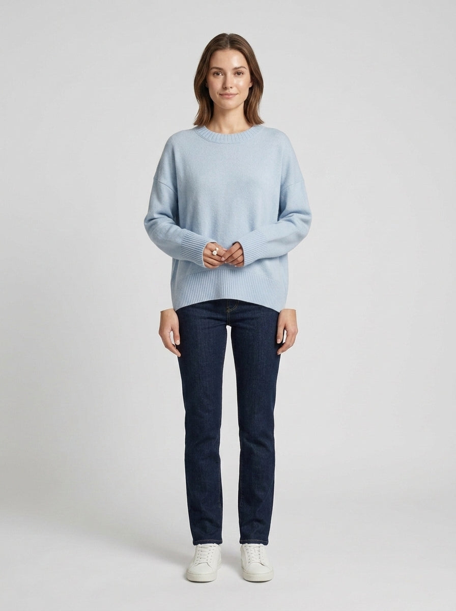 Mara | Women's Sweater Oversized Crewneck Knit Relaxed Soft Cosy Warm Layering Chic Casual Everyday Autumn Winter Knitwear Comfort