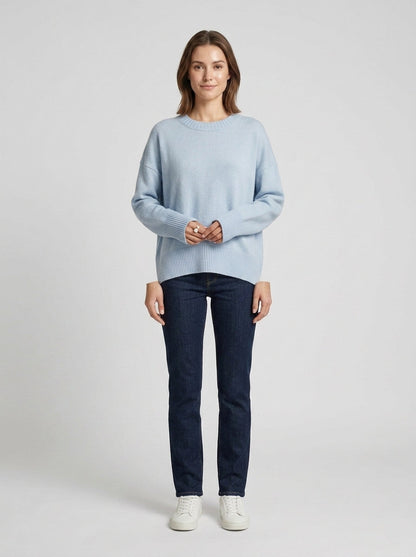 Mara | Women's Sweater Oversized Crewneck Knit Relaxed Soft Cosy Warm Layering Chic Casual Everyday Autumn Winter Knitwear Comfort