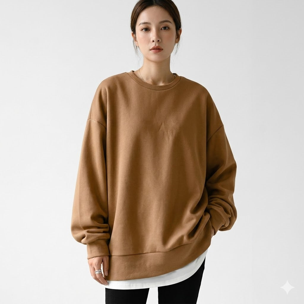 Elena | Women's Oversized Essential Sweatshirt, Casual Comfort, Winter