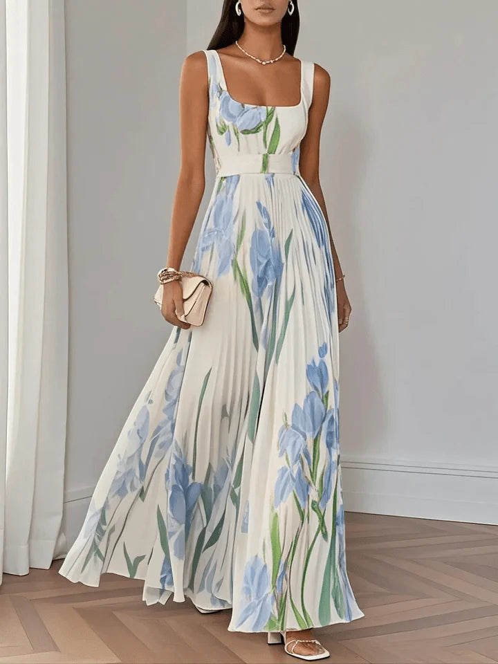 Women's Sleeveless Chiffon Maxi Dress