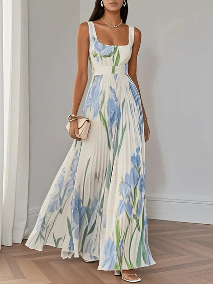 Women's Sleeveless Chiffon Maxi Dress