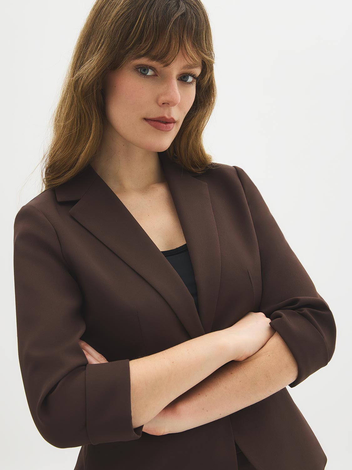 Aurelie | Women's 3/4 Sleeve Blazer, Classic Professional, Autumn
